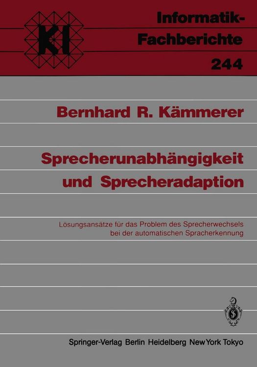 Produktbild: Sprecherunabh&auml;ngigkeit und Sprecheradaption