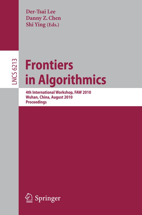 Produktbild: Frontiers in Algorithms