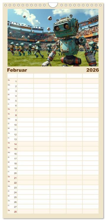 Produktbild: Familienplaner 2026 - In Zukunft &auml;ndert sich nicht viel mit 5 Spalten (Wandkalender, 21 x 45 cm) CALVENDO