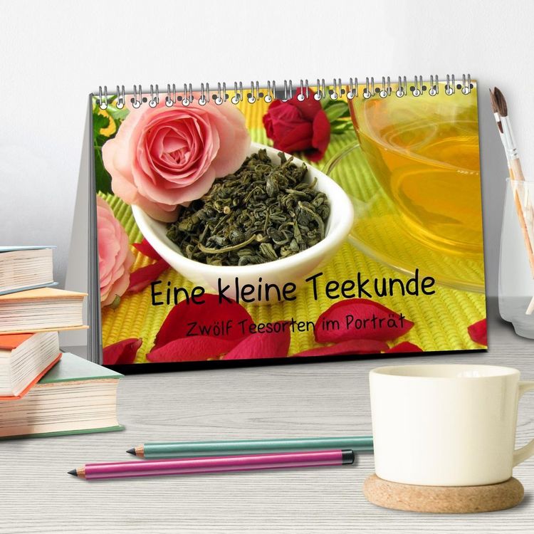 Produktbild: Eine kleine Teekunde - Zw&ouml;lf Teesorten im Portr&auml;t (Tischkalender 2027 DIN A5 quer), CALVENDO Monatskalender