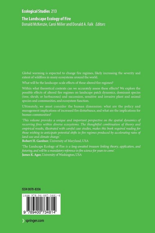 Produktbild: The Landscape Ecology of Fire