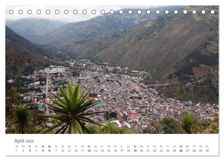 Produktbild: Ecuador - Regenwald und Vulkane (Tischkalender 2026 DIN A5 quer), CALVENDO Monatskalender