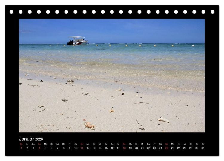 Produktbild: Mauritius - traumhaft und unvergesslich (Tischkalender 2026 DIN A5 quer), CALVENDO Monatskalender