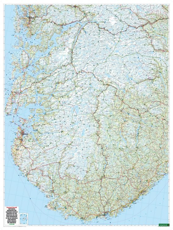 Produktbild: freytag & berndt Stra&szlig;enkarte Norwegen S&uuml;d 1:250.000