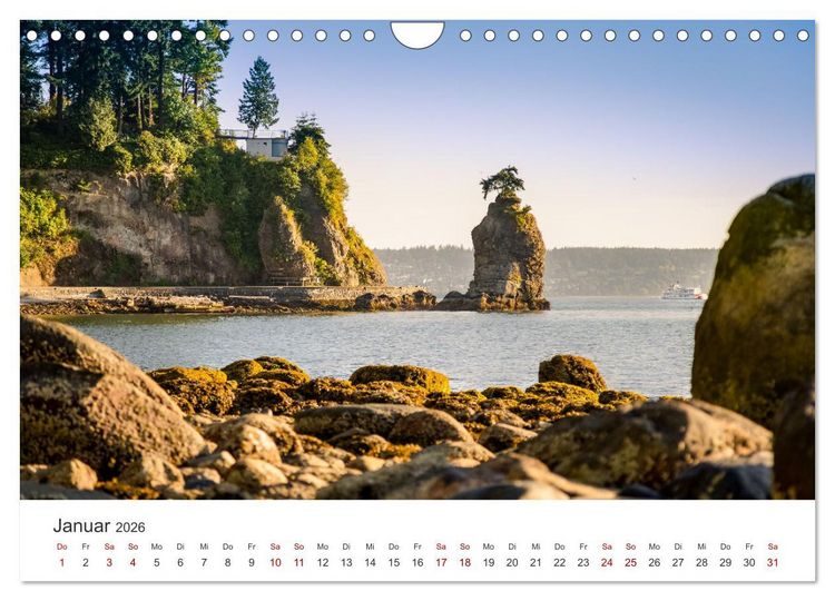 Produktbild: Vancouver - Eine wundersch&ouml;ne Stadt an der Westk&uuml;ste Kanadas. (Wandkalender 2026 DIN A4 quer), CALVENDO Monatskalender