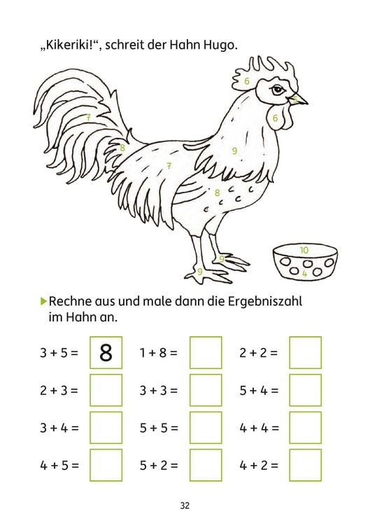 Produktbild: Mathe 1. Klasse &Uuml;bungsheft - Mathe auf dem Bauernhof