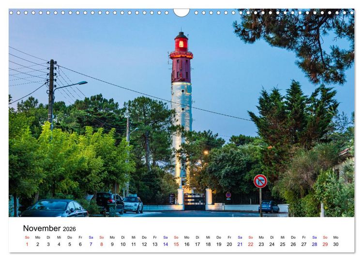Produktbild: Arcachon Bordeaux Cap Ferret (Wandkalender 2026 DIN A3 quer), CALVENDO Monatskalender