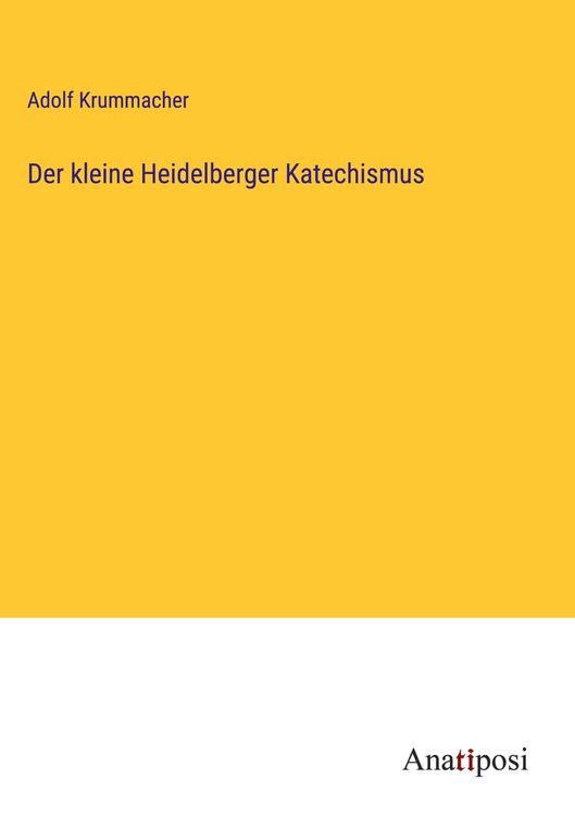 Produktbild: Der kleine Heidelberger Katechismus