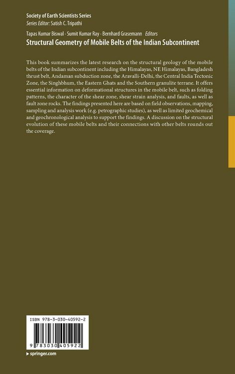 Produktbild: Structural&nbsp;Geometry&nbsp;of&nbsp;Mobile&nbsp;Belts&nbsp;of&nbsp;the Indian&nbsp;Subcontinent