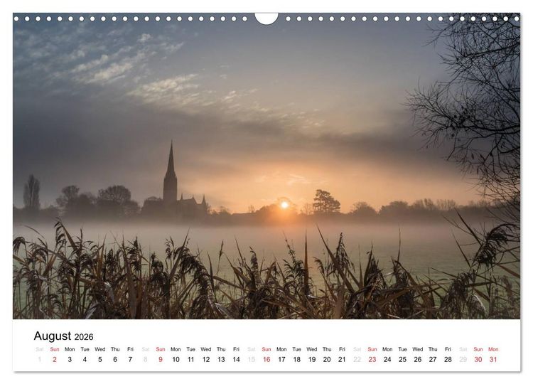 Produktbild: Stonehenge Sunsets & Salisbury Cathedral (Wall Calendar 2026 DIN A3 landscape), CALVENDO 12 Month Wall Calendar