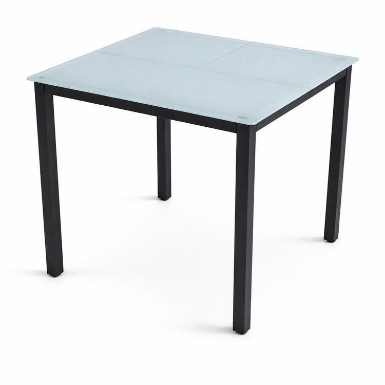 Aluminium Glas Gartentisch Balkontisch 80x80 cm kaufen