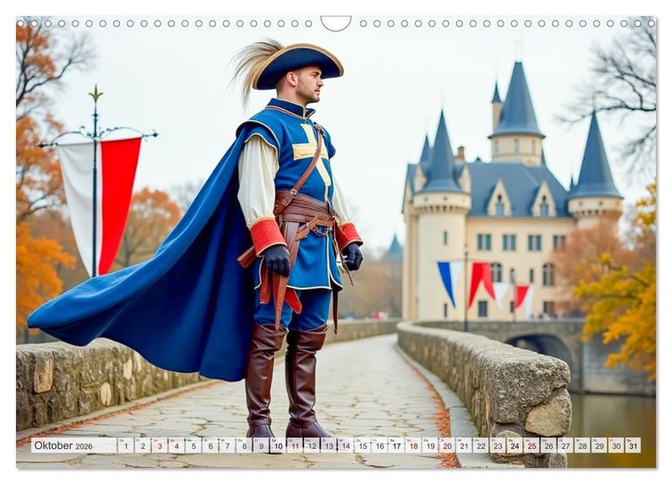 Produktbild: Krieger - Im Wandel der Zeit (Wandkalender 2026 DIN A3 quer), CALVENDO Monatskalender
