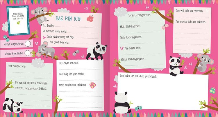 Produktbild: Alle meine Freunde &ndash; Panda | Mit &uuml;ber 300 Stickern