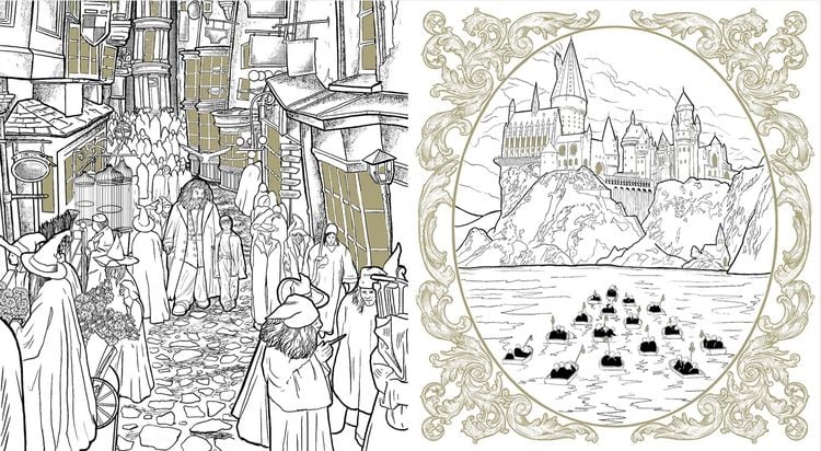 Produktbild: Harry Potter - Zauberhafte Ausmalwelt