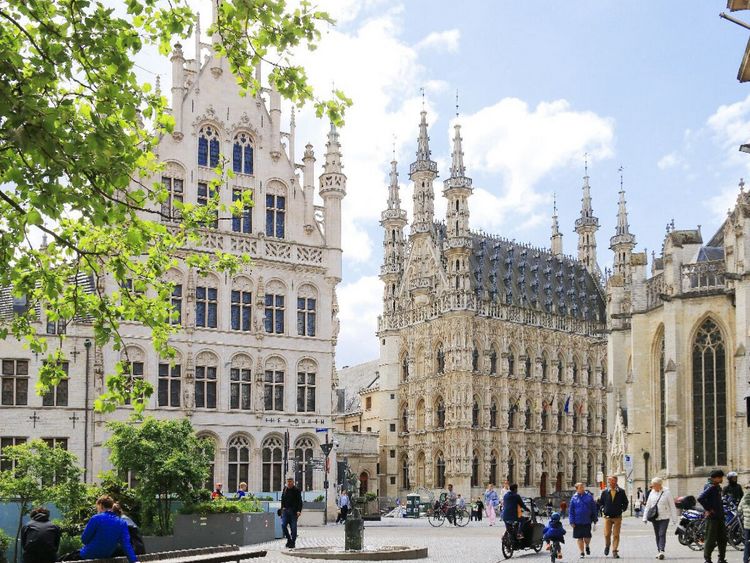 Produktbild: CALVENDO Puzzle L&ouml;wen (Leuven), Blick zum Grote Markt | 1000 Teile Lege-Gr&ouml;&szlig;e 64x48cm Foto-Puzzle f&uuml;r gl&uuml;ckliche Stunden