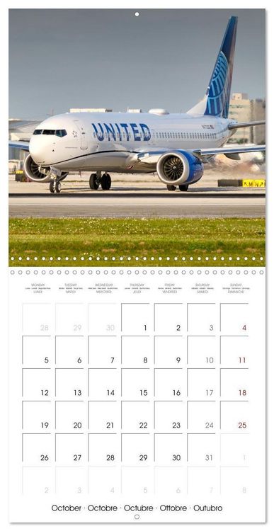 Produktbild: North American Airliners (Wall Calendar 2026 12 &times; 12 Inch) CALVENDO 12 Month Wall Calendar