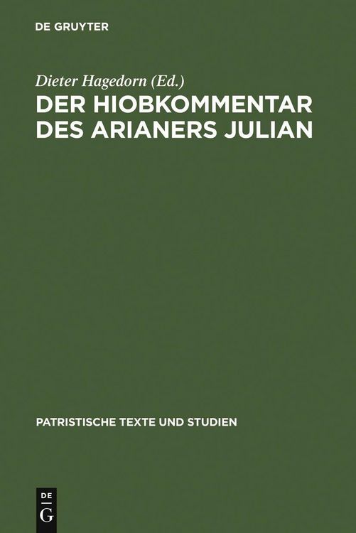 Produktbild: Der Hiobkommentar des Arianers Julian