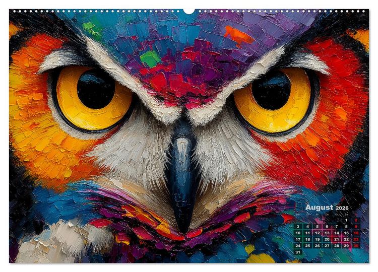 Produktbild: Tiere im Portr&auml;t - Aquarell Tierkalender f&uuml;r die ganze Familie (Wandkalender 2026 DIN A2 quer), CALVENDO Monatskalender