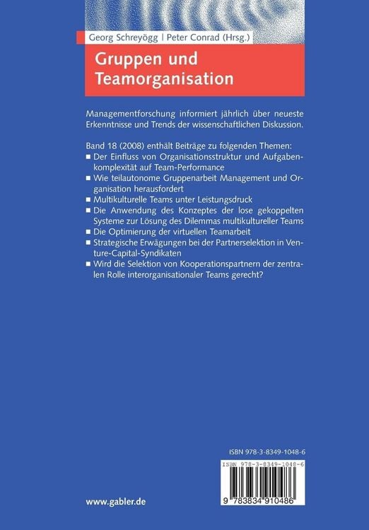 Produktbild: Gruppen und Teamorganisation