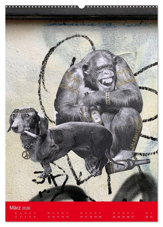 Produktbild: LOVE BERLIN - BUNTE W&Auml;NDE (hochwertiger Premium Wandkalender 2026 DIN A2 hoch), Kunstdruck in Hochglanz