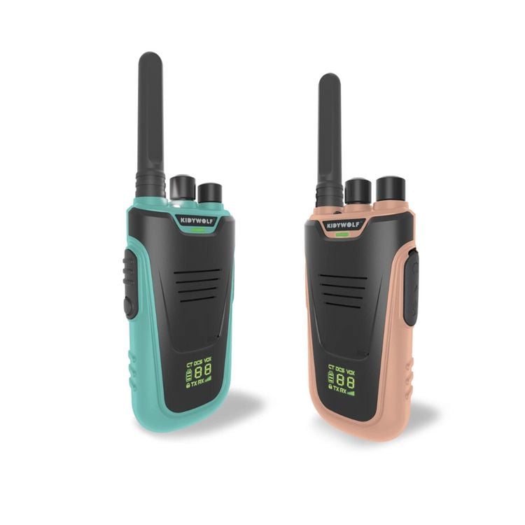 Produktbild: KIDYWOLF - Walkie-Talkies mit Taschenlampe hellblau/rosa