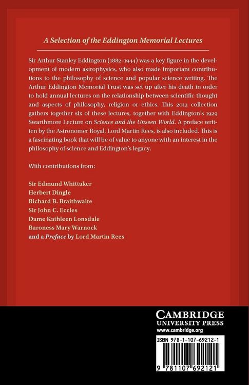 Produktbild: A.S. Eddington and the Unity of Knowledge