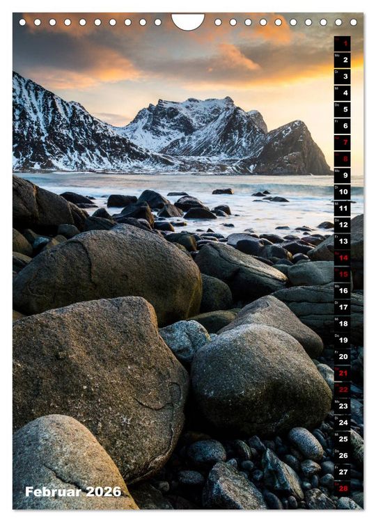 Produktbild: Lofoten. Poetische Landschaften (Wandkalender 2026 DIN A4 hoch), CALVENDO Monatskalender