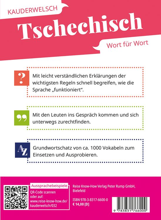 Produktbild: Reise Know-How Sprachf&uuml;hrer Tschechisch - Wort f&uuml;r Wort