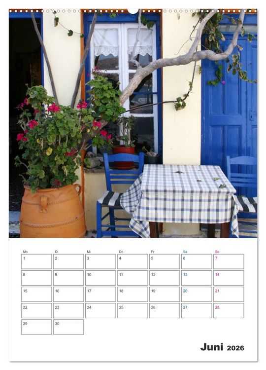 Produktbild: Griechisches Allerlei (Wandkalender 2026 DIN A2 hoch), CALVENDO Monatskalender