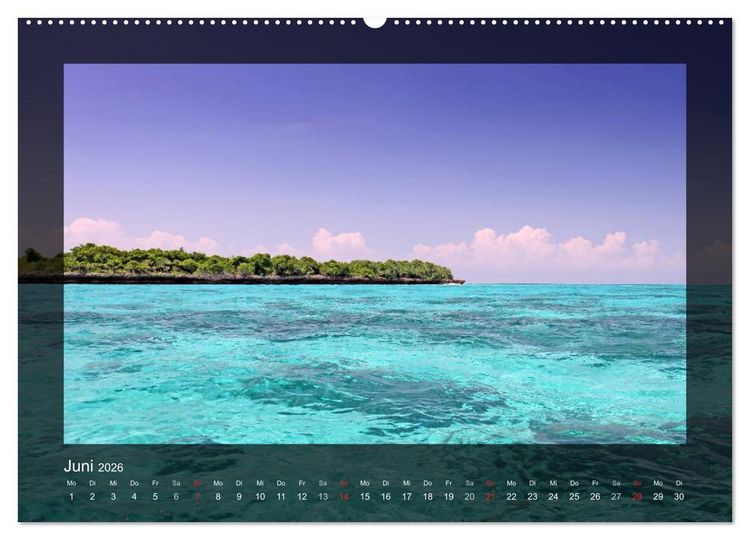 Produktbild: Sansibar (hochwertiger Premium Wandkalender 2026 DIN A2 quer), Kunstdruck in Hochglanz
