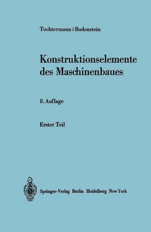 Produktbild: Konstruktionselemente des Maschinenbaues