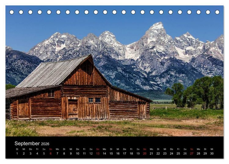 Produktbild: USA Landschaftskalender (Tischkalender 2026 DIN A5 quer), CALVENDO Monatskalender