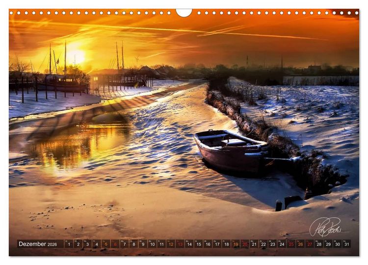 Produktbild: Friesland - Watt und Nordsee / CH-Version (Wandkalender 2026 DIN A3 quer), CALVENDO Monatskalender