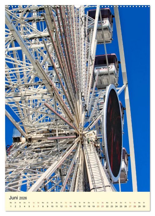 Produktbild: Riesenrad - hoch hinaus (hochwertiger Premium Wandkalender 2026 DIN A2 hoch), Kunstdruck in Hochglanz