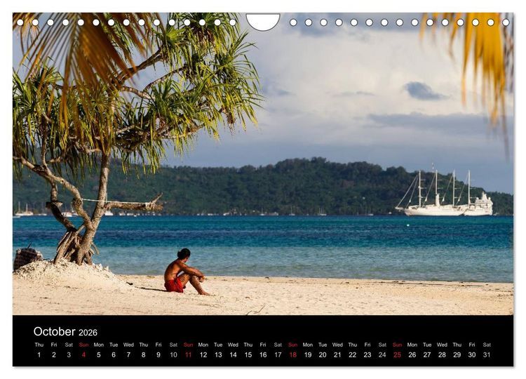 Produktbild: Bora Bora, Paradise islands (Wall Calendar 2026 DIN A4 landscape), CALVENDO 12 Month Wall Calendar