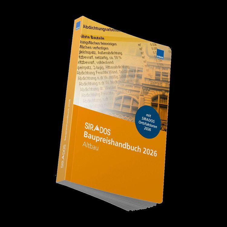Produktbild: SIRADOS Baupreishandbuch Altbau 2026