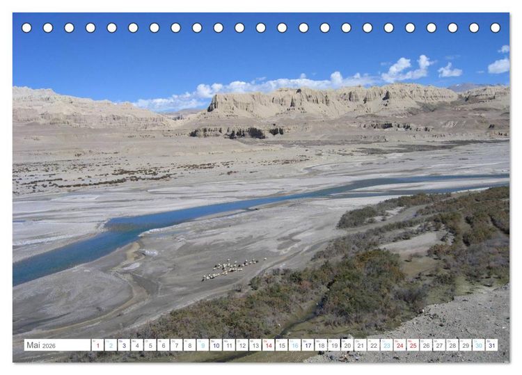 Produktbild: Tibet (Tischkalender 2026 DIN A5 quer), CALVENDO Monatskalender
