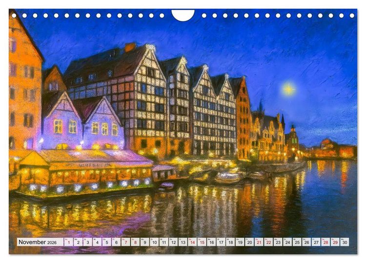 Produktbild: Danzig entdecken - Sehensw&uuml;rdigkeiten der polnischen Hansestadt (Wandkalender 2026 DIN A4 quer), CALVENDO Monatskalender