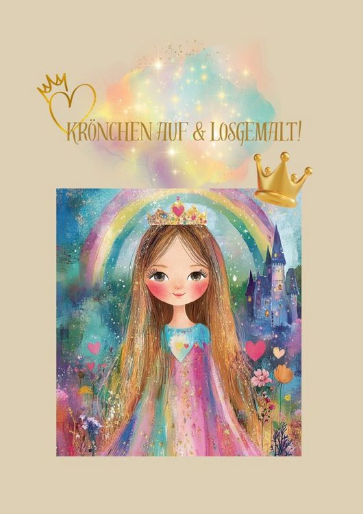 Produktbild: Kr&ouml;nchen auf &amp; losgemalt!