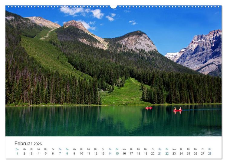 Produktbild: Reise durch Alberta und British Columbia (hochwertiger Premium Wandkalender 2026 DIN A2 quer), Kunstdruck in Hochglanz