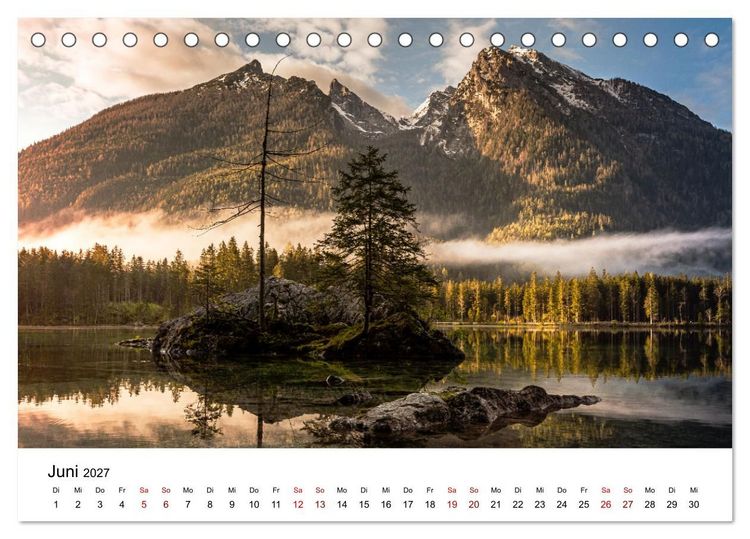 Produktbild: Berchtesgaden - Natursch&ouml;nheiten in Bayern (Tischkalender 2027 DIN A5 quer), CALVENDO Monatskalender