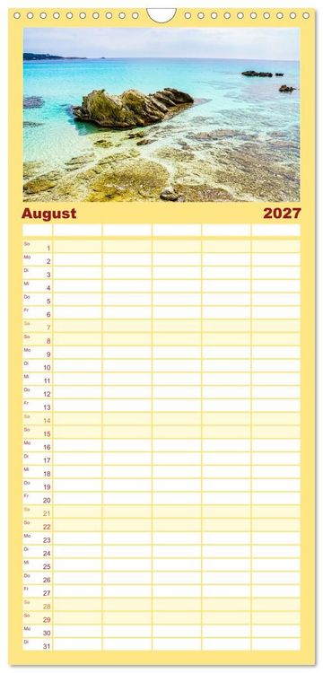 Produktbild: Familienplaner 2027 - Mallorca Meine Liebe mit 5 Spalten (Wandkalender, 21 x 45 cm) CALVENDO