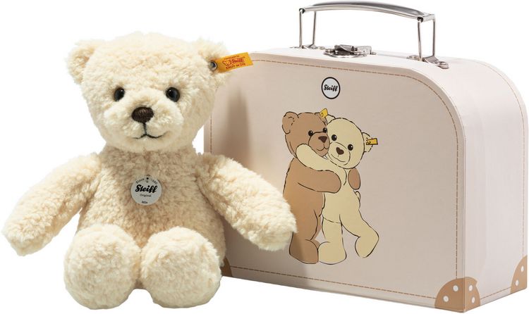Produktbild: Steiff 114038 - Teddyb&auml;r Mila im Koffer, vanille, 21 cm
