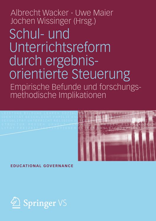 Produktbild: Schul- und Unterrichtsreform durch ergebnisorientierte Steuerung