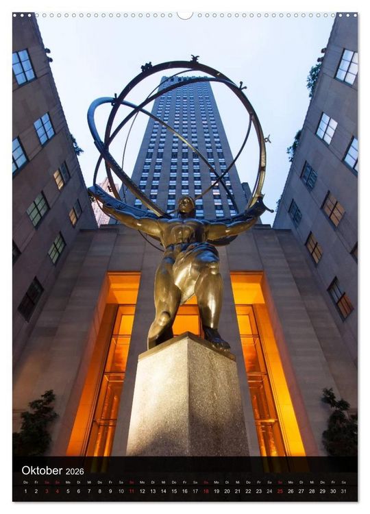 Produktbild: New York (Wandkalender 2026 DIN A2 hoch), CALVENDO Monatskalender