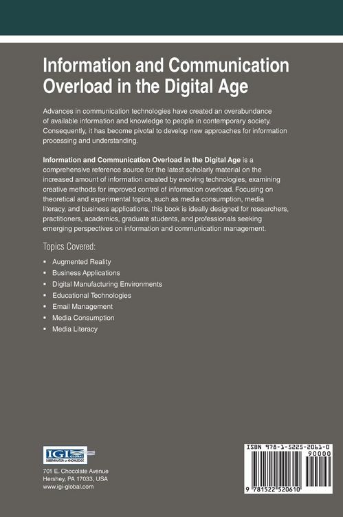 Produktbild: Information and Communication Overload in the Digital Age