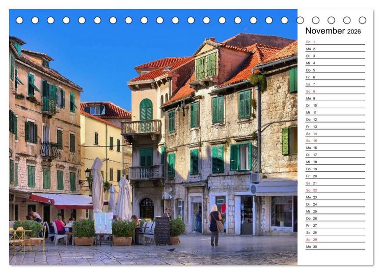 Produktbild: Split - Metropole Dalmatiens (Tischkalender 2026 DIN A5 quer), CALVENDO Monatskalender