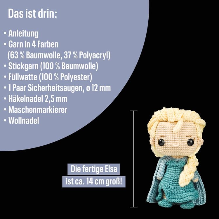 Produktbild: Funkogurumi Elsa. Das inoffizielle H&auml;kelset