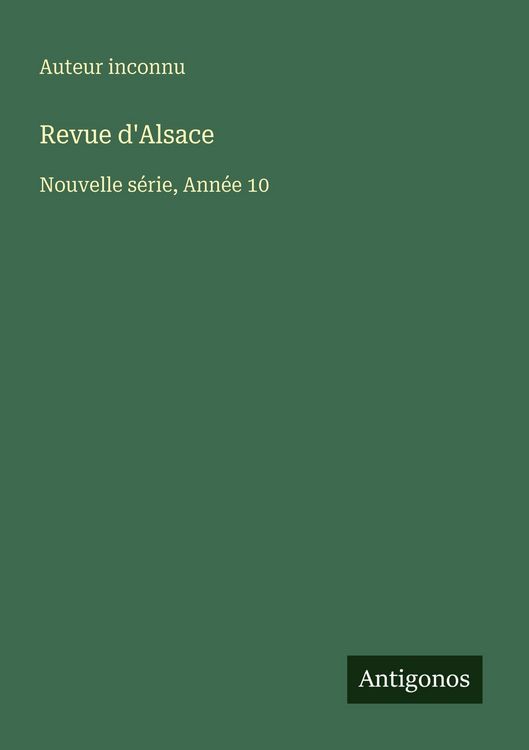 Produktbild: Revue d'Alsace