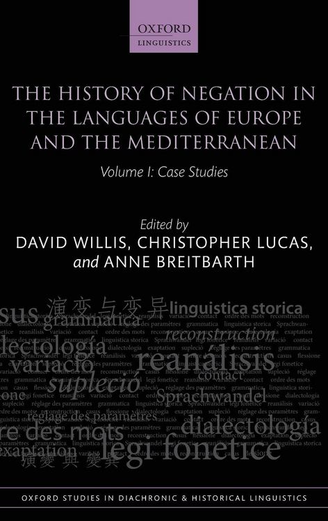 Produktbild: History of Negation in the Languages of Europe and the Mediterranean, Volume 1